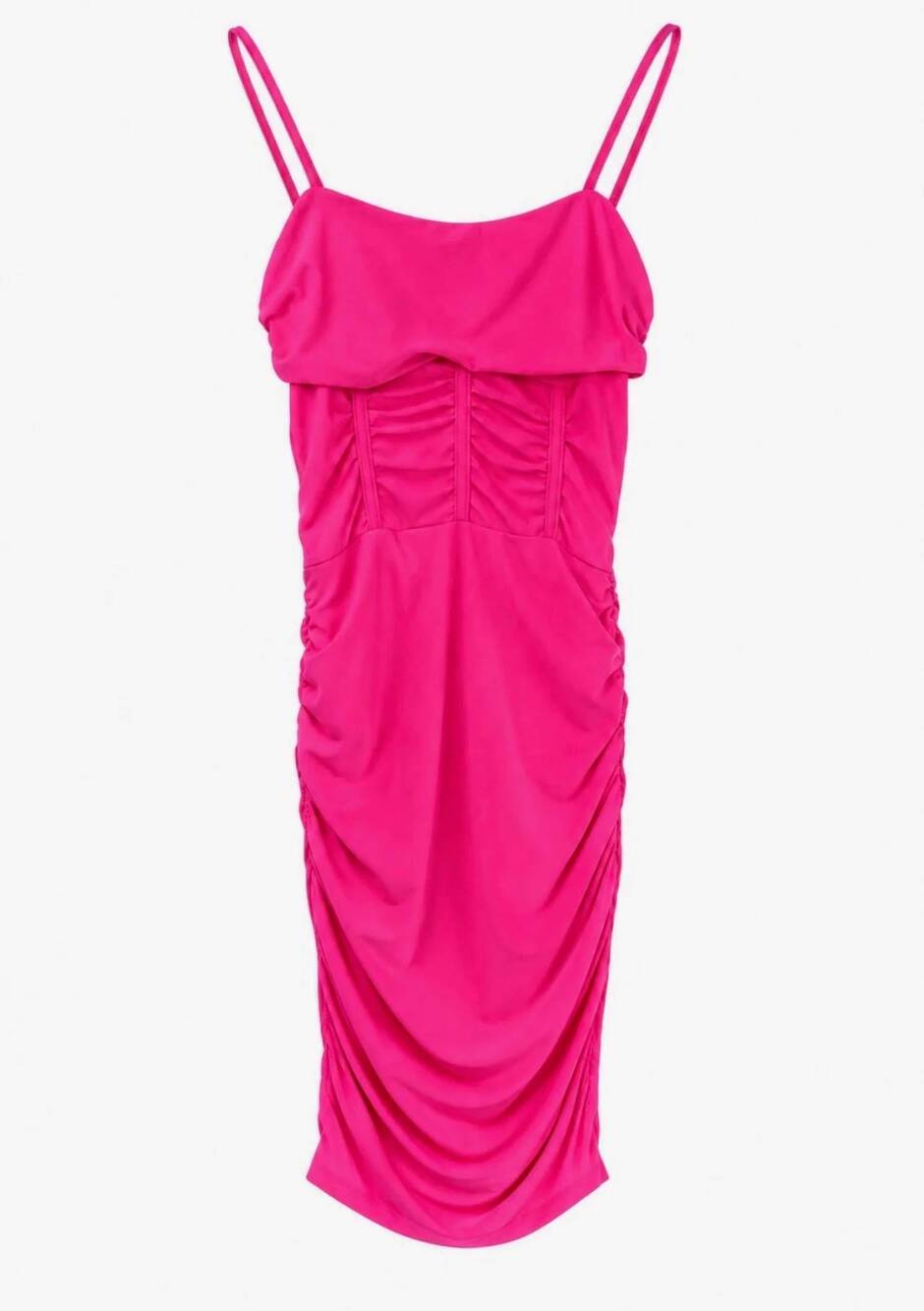 NEW CHERYL CREATIONS kid's corset ruched dress in pink